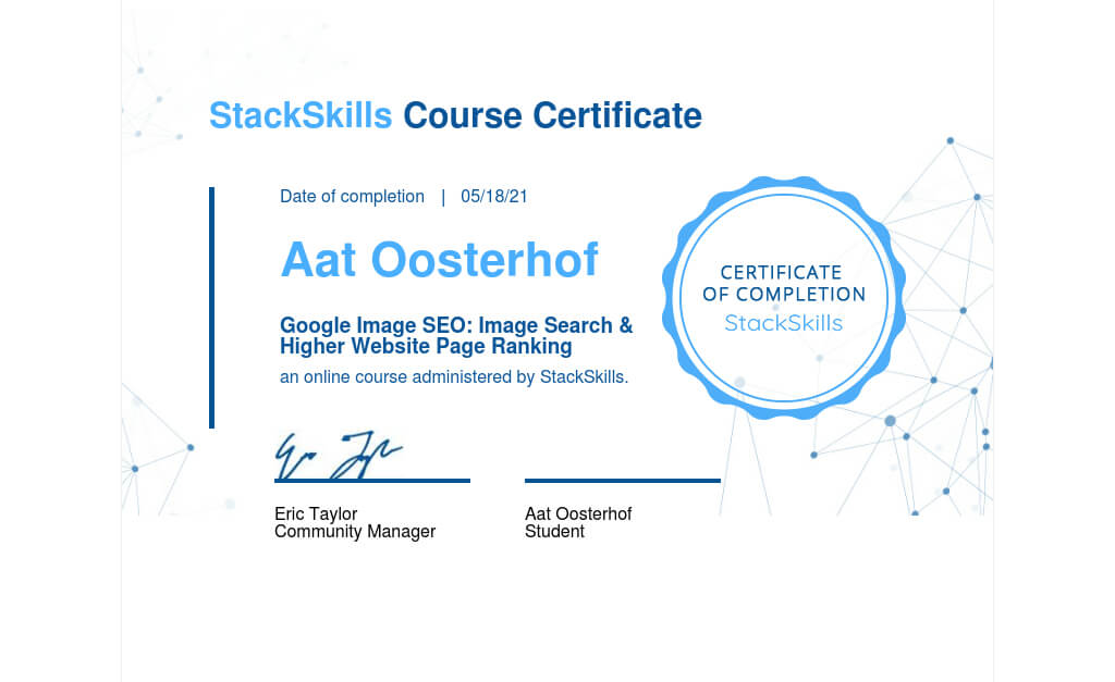 Google Image SEO: Image Search & Higher Website Page Ranking Stackskills - Aat Oosterhof