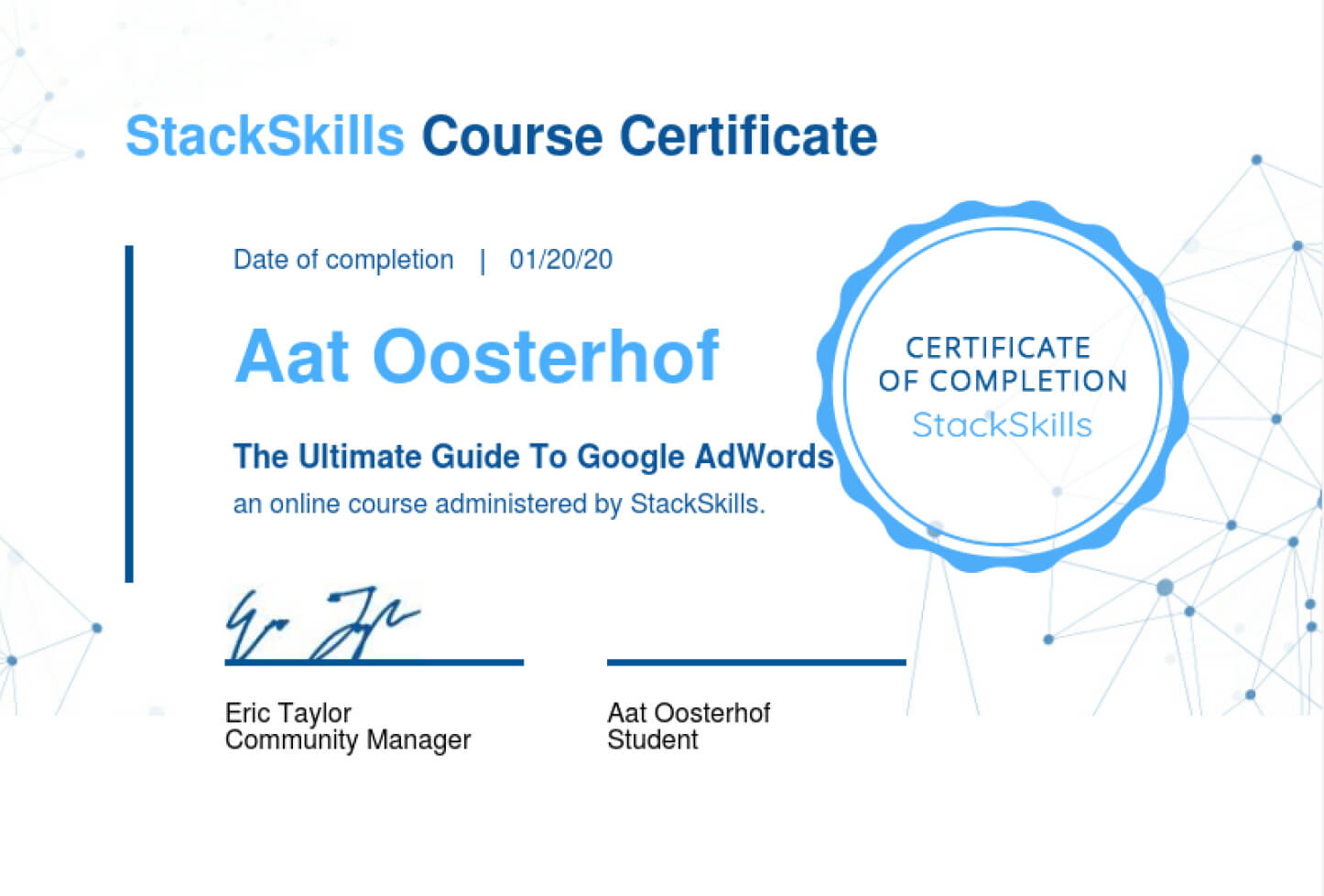 Aat Oosterhof AdWords